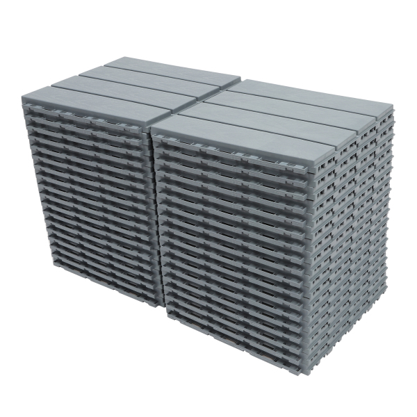 Balcony Flooring – 36-Pack Interlocking Deck Tiles – 12 x 12-inch Floor Tiles – Waterproof and Weatherproof